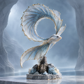 SOLVERNM® Deep Sea Realm sculpture — Beyond Reality 360° view: front graceful & ethereal, side fluid & dynamic, back intricate & majestic