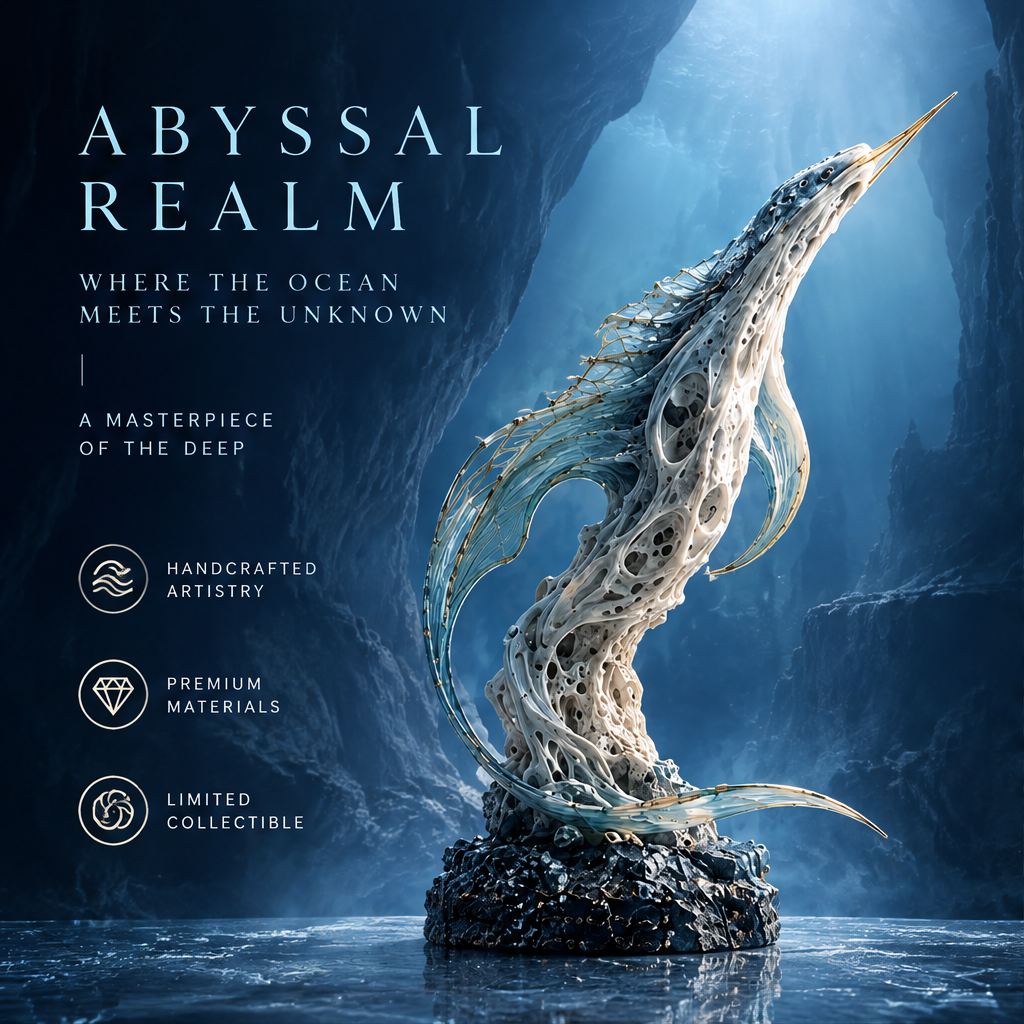 SOLVERNM® Abyssal Realm — where the ocean meets the unknown, a masterpiece of the deep: handcrafted artistry, premium materials, limited collectible