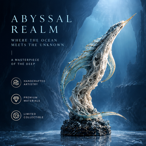 SOLVERNM® Abyssal Realm — where the ocean meets the unknown, a masterpiece of the deep: handcrafted artistry, premium materials, limited collectible
