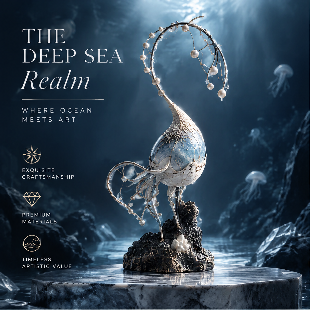 SOLVERNM® The Deep Sea Realm — where ocean meets art: exquisite craftsmanship, premium materials, timeless artistic value, deep sea underwater setting